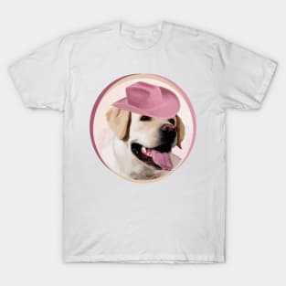 Yellow Labrador Retriever (in pink hat)! Especially for Lab owners! T-Shirt